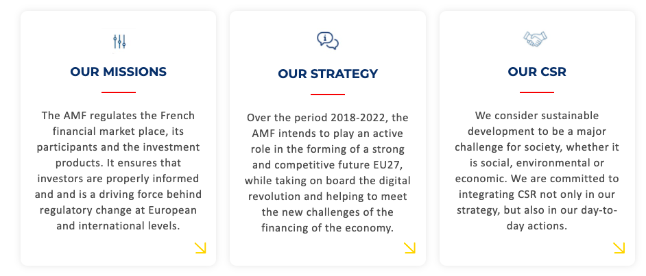 AMF mission, strategy and CSR