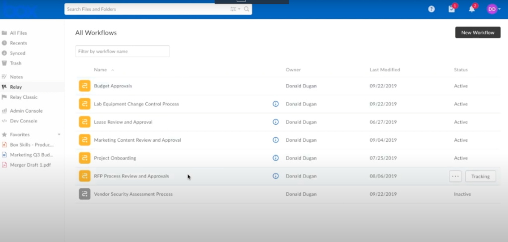 Relay Box Workflow