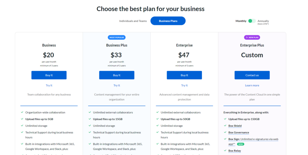 Box Relay Pricing