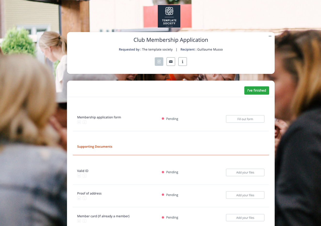 membership registration