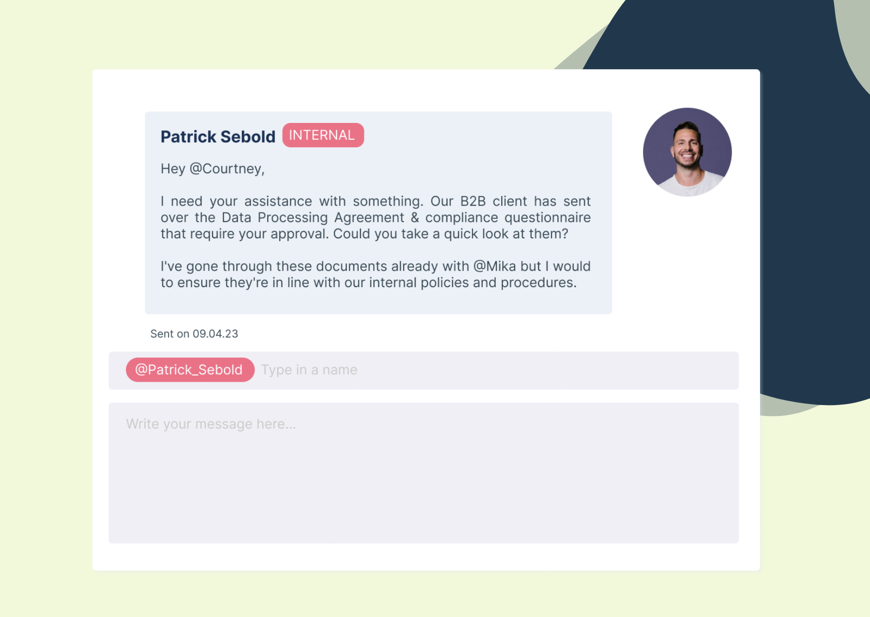 Secured shared inbox for clients and teams
