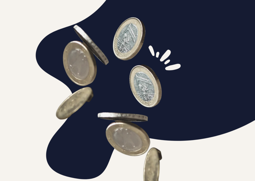 Coins falling, a picture of where client money comes from