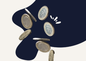 Coins falling, a picture of where client money comes from