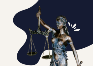 Statue of Lady Justice holding scales