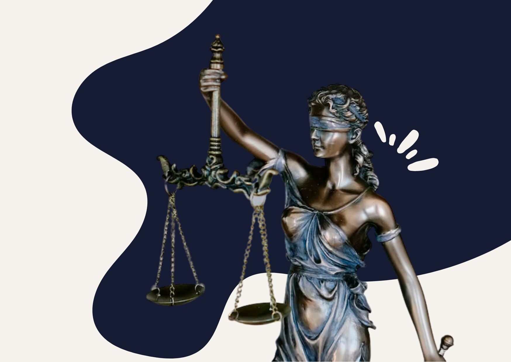 Statue of Lady Justice holding scales