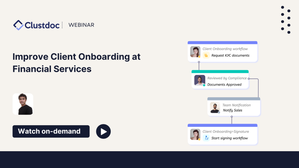 Webinar-Improve Client Onboarding at Financial Services
