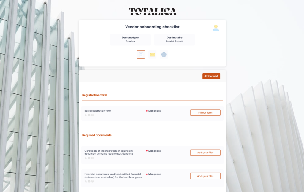 Vendor Onboarding Checklist