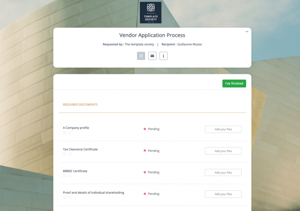 Vendor due diligence checklist