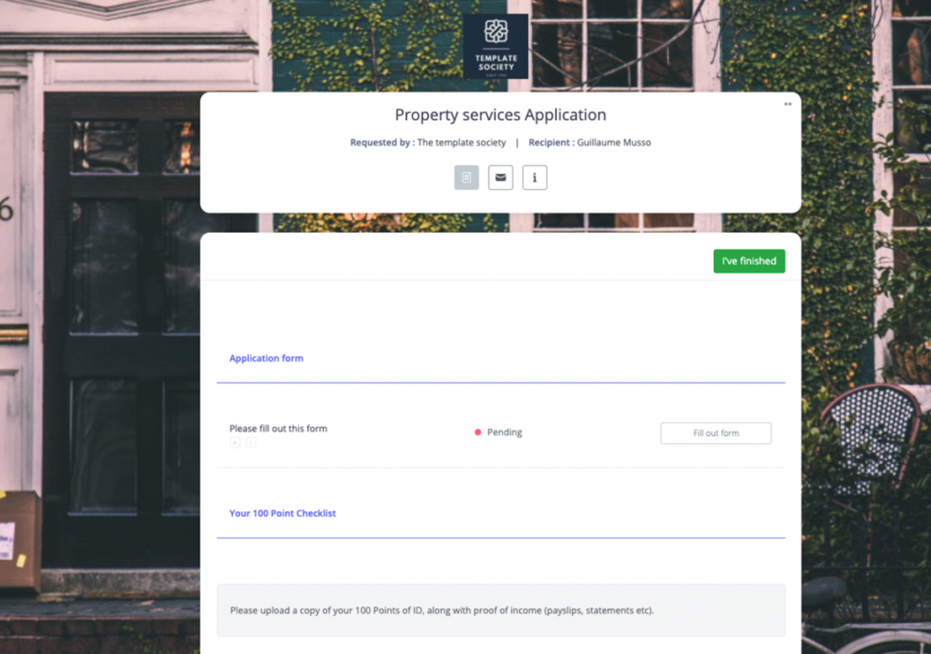 commercial rental application