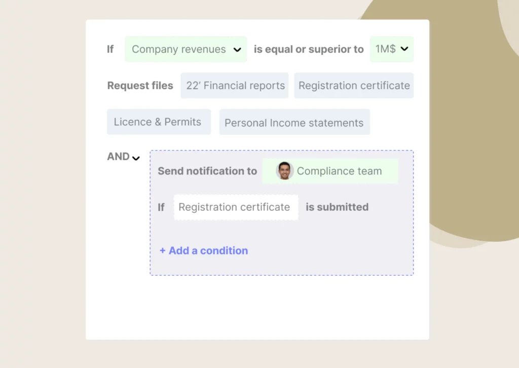 a screenshot of a form with fields