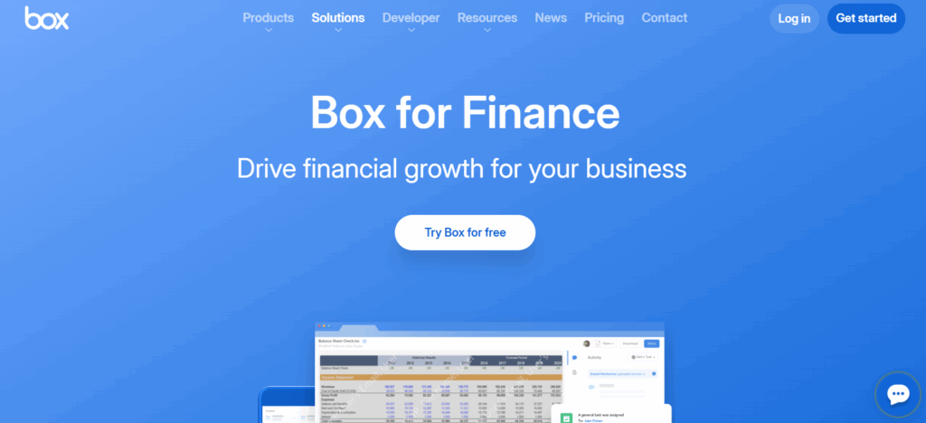 Box for accountants