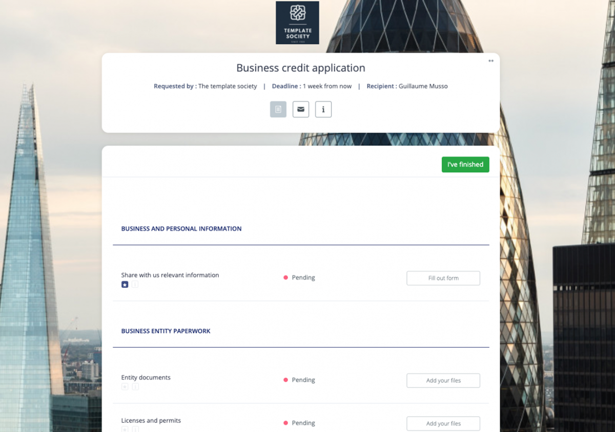 Business Credit Application