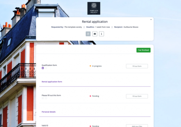 Rental application checklist