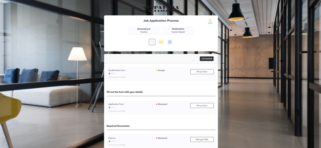 Job Application Process Checklist Template