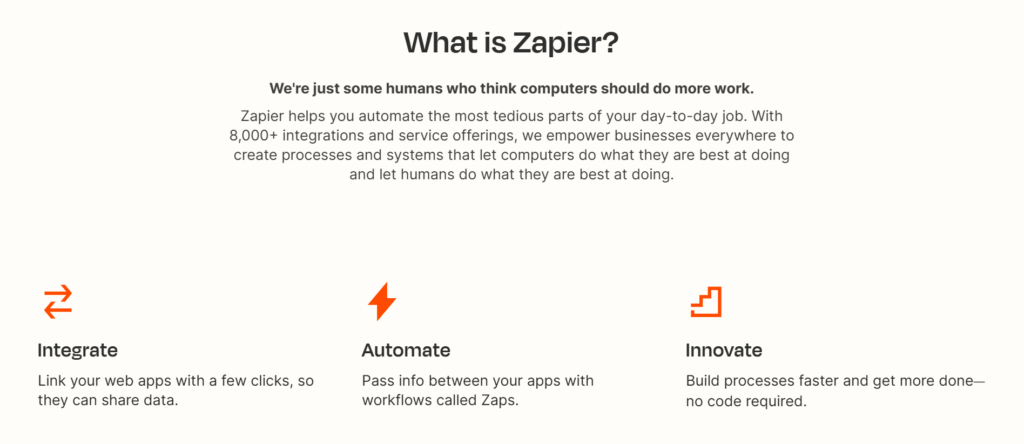 logiciel gestion pme : Zapier