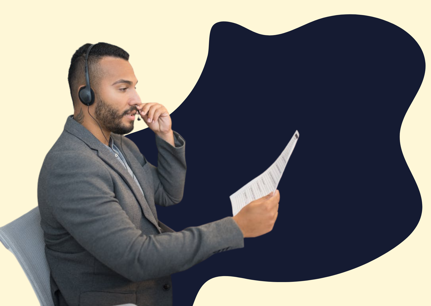 Credit manager reviewing a business credit application
