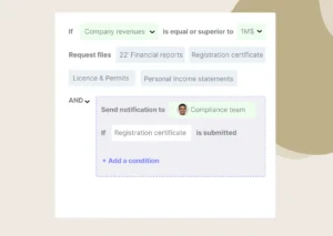 Conditional request list that asks for financial reports and income statements