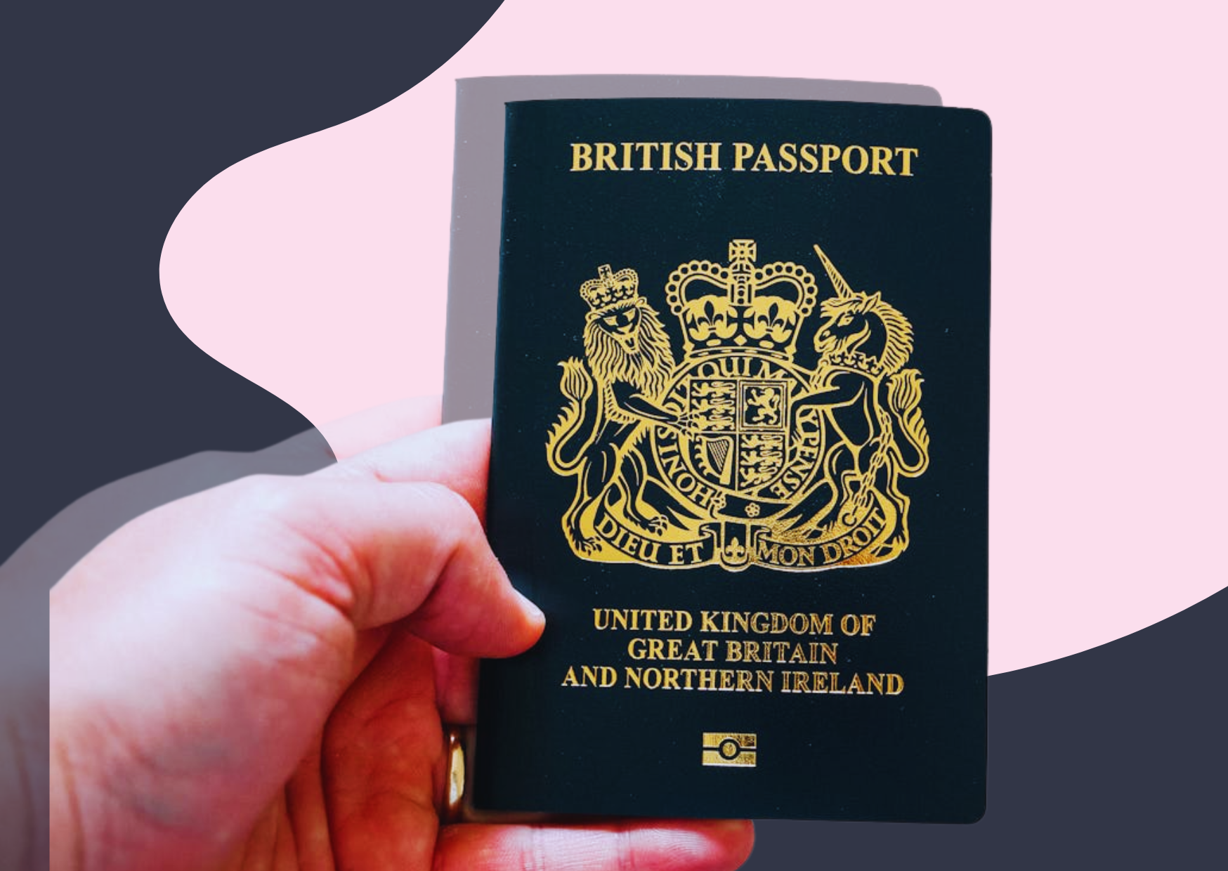 Tenant handing over a passport as proof of identity